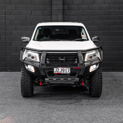 DEFENDER Off-Road Bull Bar + Winch & Spotlights Combo Package